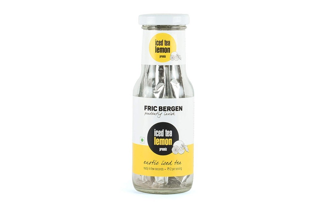 Fric Bergen Iced Tea Lemon premix    Glass Bottle  100 grams